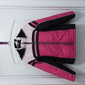 Girls Colorblock Hooded Coat